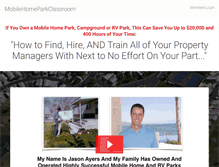 Tablet Screenshot of mobilehomeparkclassroom.com